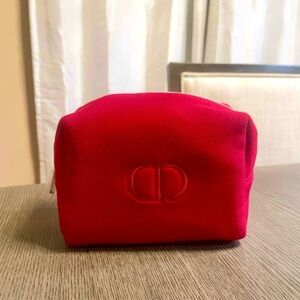 Dior Red Makeup pouch NWOT